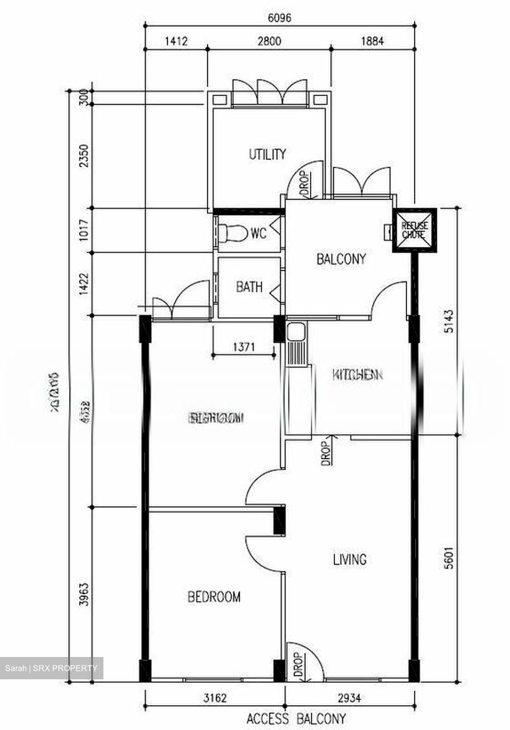 Blk 126 Lorong 1 Toa Payoh (Toa Payoh), HDB 3 Rooms #502154021